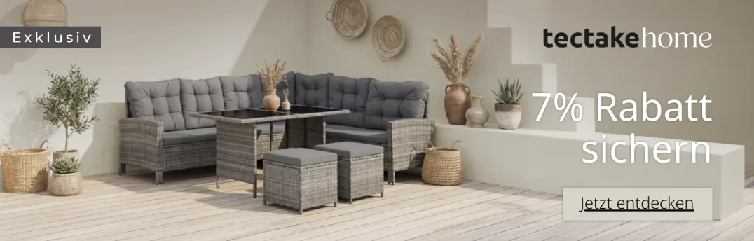 Jetzt 7% Rabatt bei tectake sichern