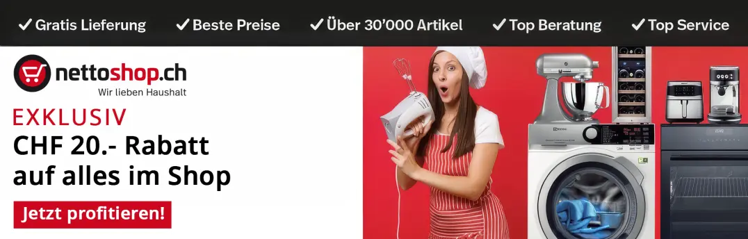 Exklusiv CHF 20.- auf alles sparen!