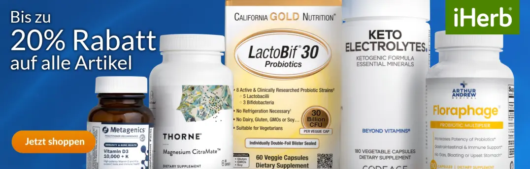 Bis zu 20% Rabatt bei iHerb