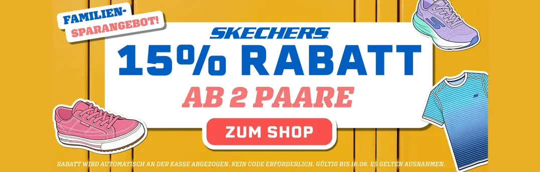 15% bei Skechers sparen