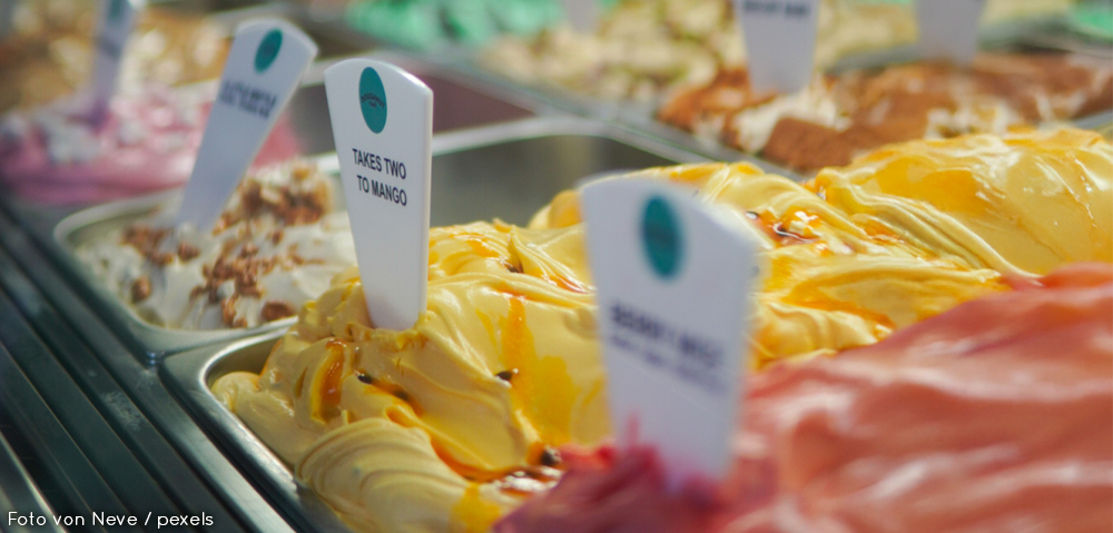 Glace wird in der Schweiz immer kostspieliger Verschiedene Eissorten Schweiz